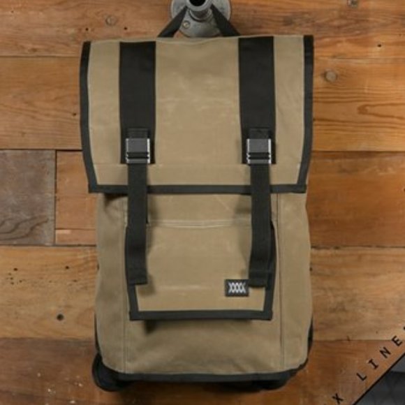 Mission Workshop Messenger Bag Waterproof Backpack in Brown Waxed Canvas 14L - Picture 2 of 5